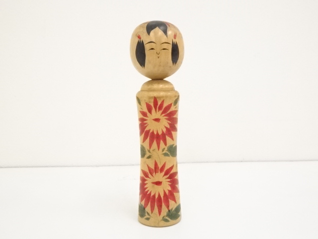 TRADITIONAL JAPANESE CRAFT / KOKESHI DOLL (21 cm)/ ARTISAN WORK